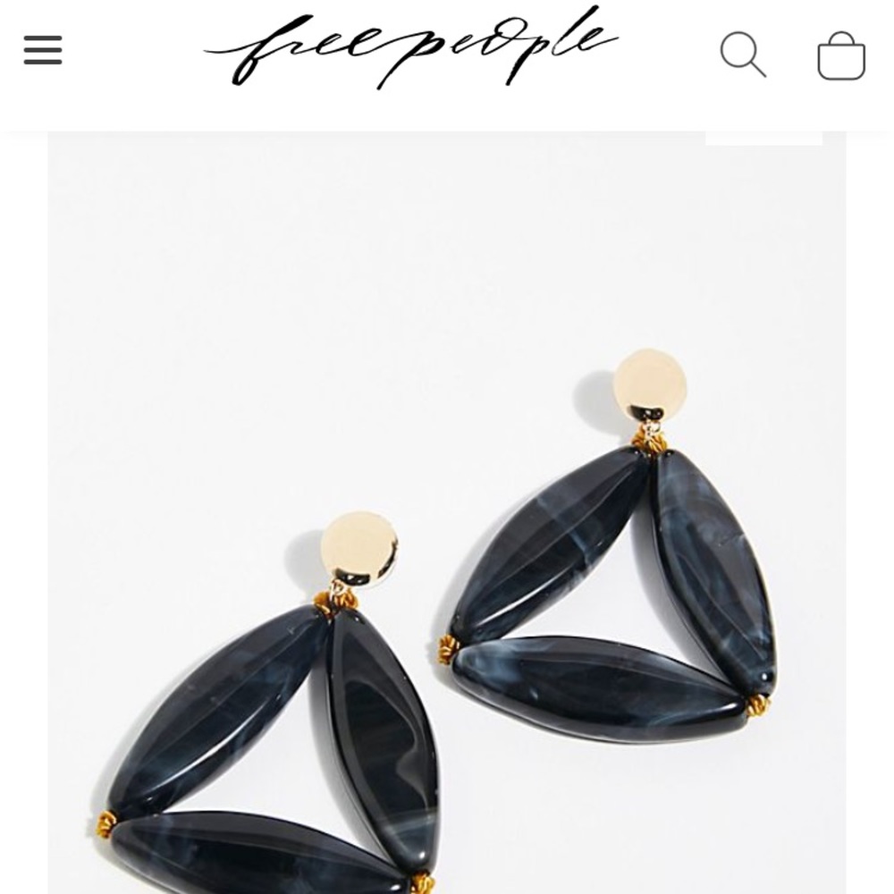 Free people Pyramid Resin Earrings